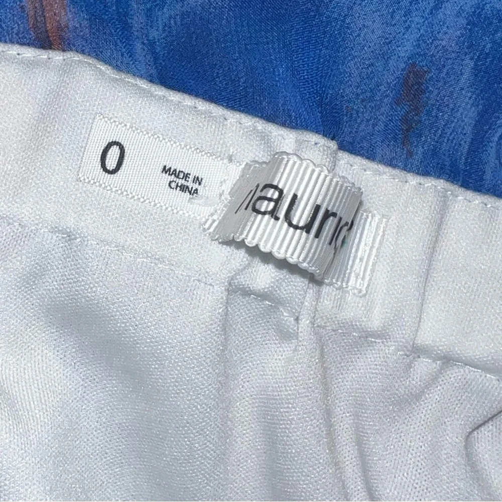 Maurices White, Blue & Pink floral strapless dress size 0 - Picture 16 of 16